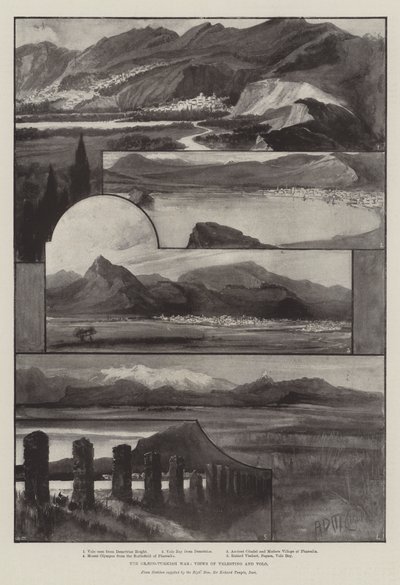 The Graeco-Turkish War, Views of Velestino and Volo by Arthur David McCormick